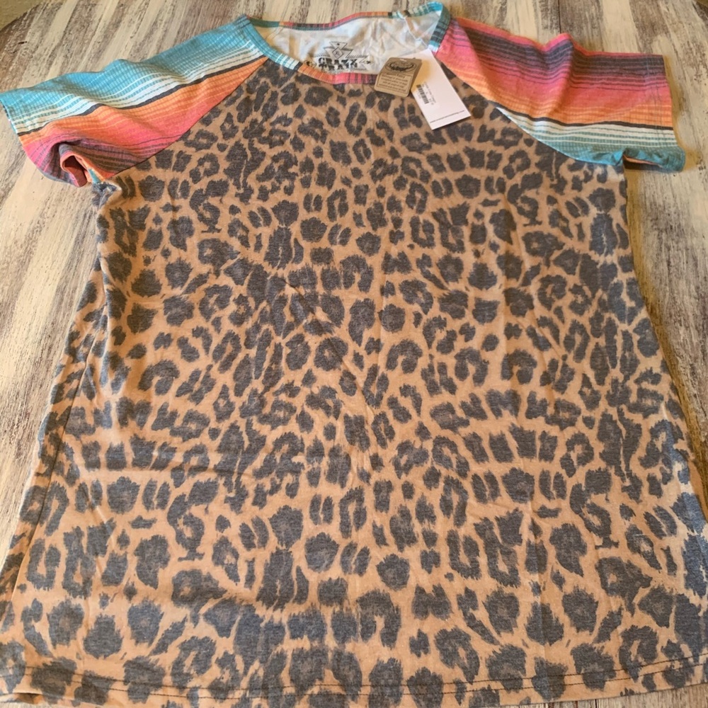 NWT Crazy Train Leoptd XL Tshirt